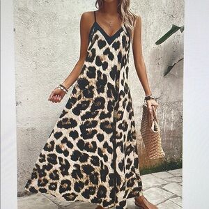 Leopard Print Maxi Dress